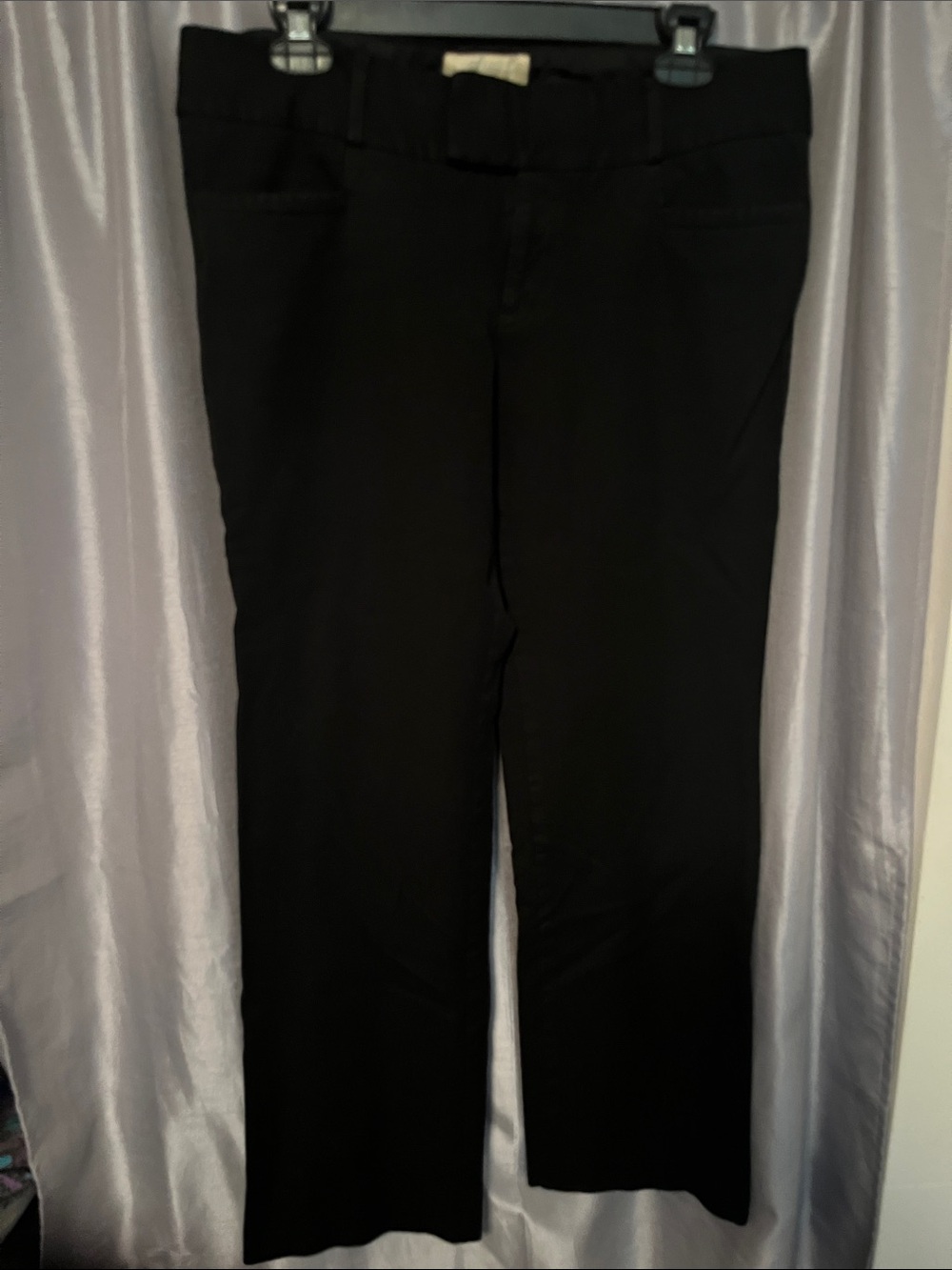 Banana Republic Black Straight-Leg Dress Pants